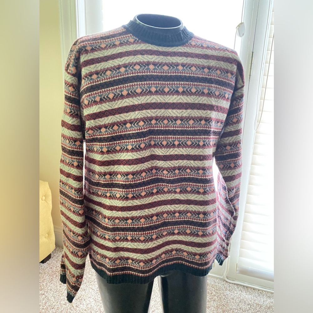 Vintage Giordano wool Cosby Sweater Crewneck men's XL